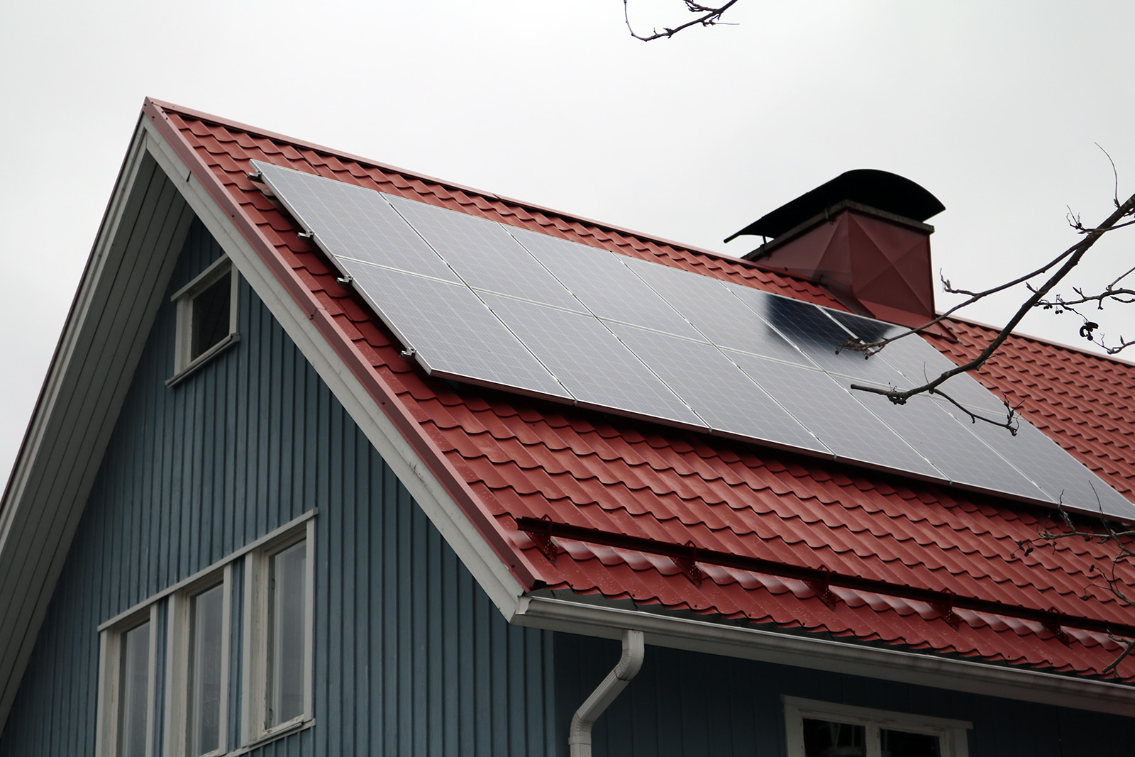 Kuvassa: 5,22 kWp aurinkovoimala